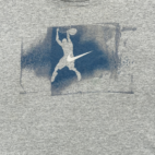 Vintage Nike Shirt Adult 2XL XXL Gray Basketball Dunk Streetwear Swoosh 90s