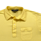 Vintage Arrow Polo Shirt Adult MEDIUM Yellow Tournament Single Stitch Pocket 80s