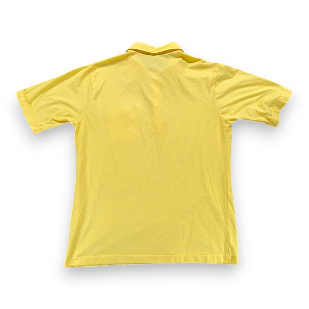Vintage Arrow Polo Shirt Adult MEDIUM Yellow Tournament Single Stitch Pocket 80s-3 Vintage Arrow Polo Shirt Adult MEDIUM Yellow Tournament Single Stitch Pocket 80s