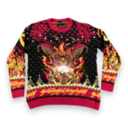 Lord Of The Rings Sweater Adult 3XL XXXL Red Black Balrog Gandalf Christmas Knit