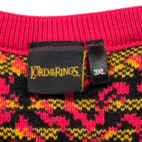 Lord Of The Rings Sweater Adult 3XL XXXL Red Black Balrog Gandalf Christmas Knit