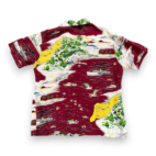 Vintage Kennington Hawaiian Shirt Adult LARGE Red Santa Catalina Cali Rayon 90s