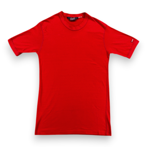 Vintage Levis Shirt Adult SMALL Red Script Logo Tee Ringer Patch 70s