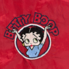 Vintage Betty Boop Sweater Adult EXTRA LARGE Red Fleece Embroider Zip Y2K