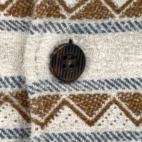 Billabong Shirt Adult MEDIUM White Brown Blue Striped Geometric Flannel Surf