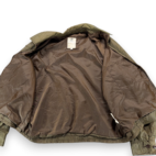 Vintage Horace Small Jacket Adult LARGE Green Police Bomber Talon Zip USA 70s
