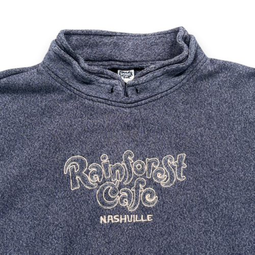 Vintage Rainforest Cafe Sweater Adult LARGE Blue Nashville Tourist Pullover Y2K-2 Vintage Rainforest Cafe Sweater Adult LARGE Blue Nashville Tourist Pullover Y2K