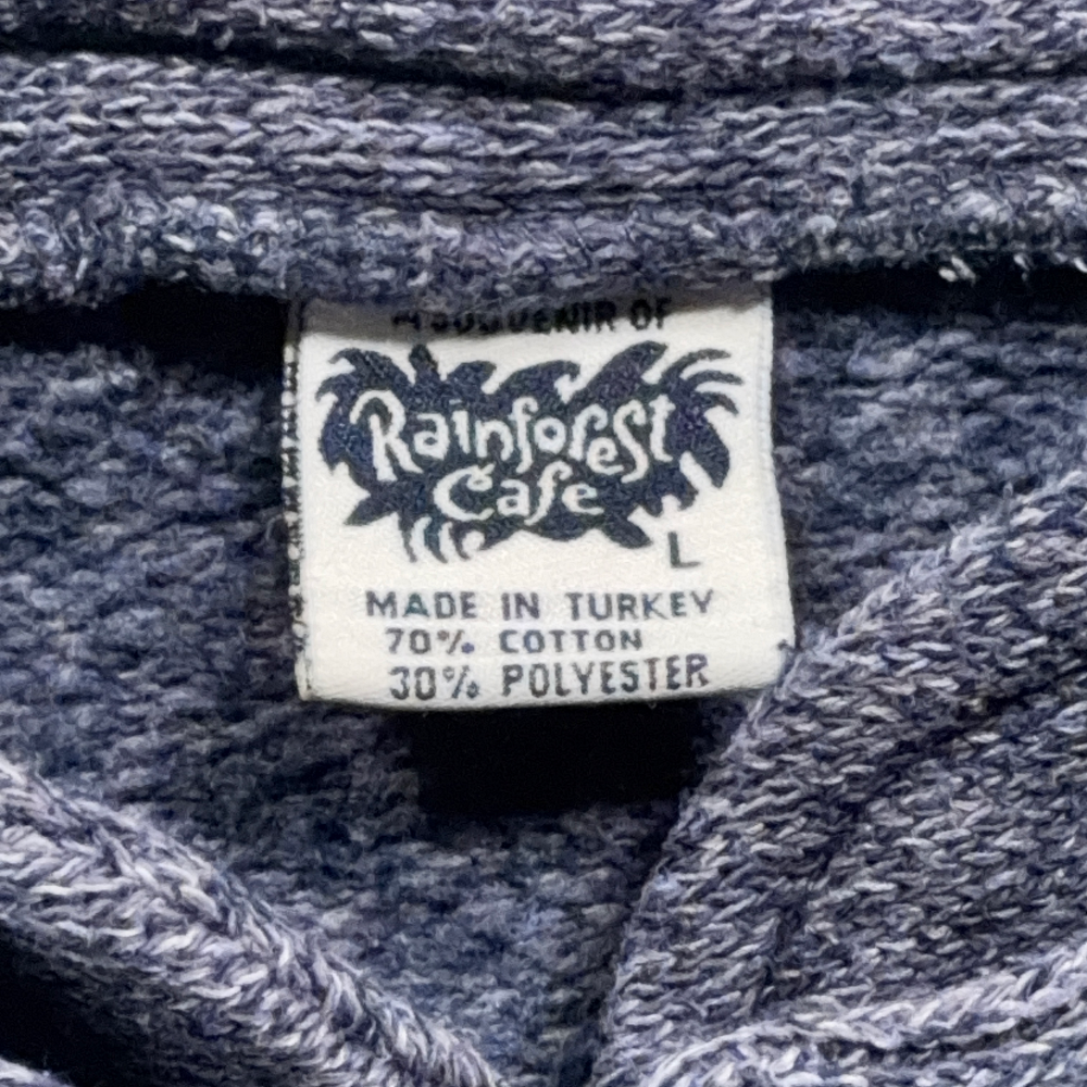 Vintage Rainforest Cafe Sweater Adult LARGE Blue Nashville Tourist Pullover Y2K-4 Vintage Rainforest Cafe Sweater Adult LARGE Blue Nashville Tourist Pullover Y2K