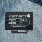 Carhartt Overalls Mens 40x29 Blue Bib Cotton Dark Wash Denim Workwear 40x30 Tag