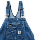 Carhartt Overalls Mens 40x29 Blue Bib Cotton Dark Wash Denim Workwear 40x30 Tag