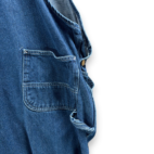 Carhartt Overalls Mens 40x29 Blue Bib Cotton Dark Wash Denim Workwear 40x30 Tag