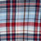 Vintage Big Mac Shirt Adult MEDIUM Blue Red Plaid Camp Collar Workwear 70s