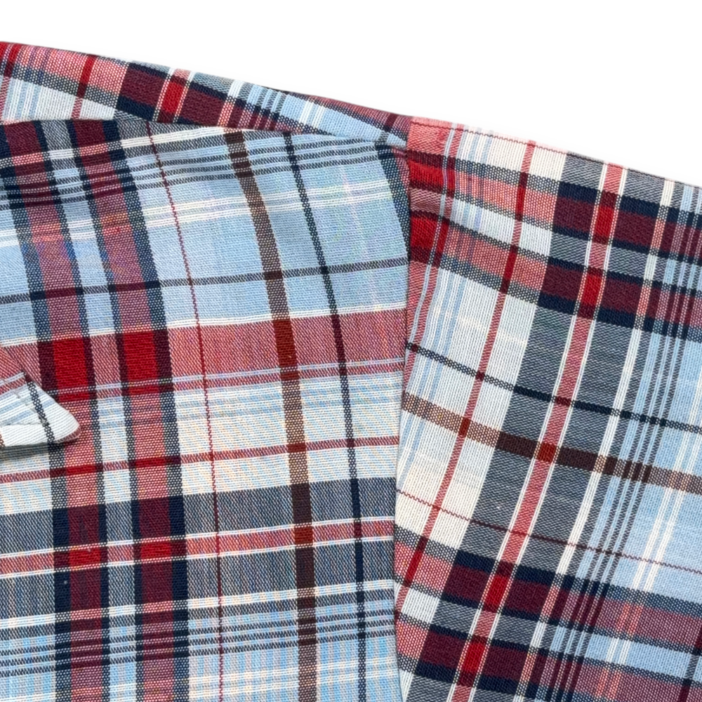 Vintage Big Mac Shirt Adult MEDIUM Blue Red Plaid Camp Collar Workwear 70s-8 Vintage Big Mac Shirt Adult MEDIUM Blue Red Plaid Camp Collar Workwear 70s