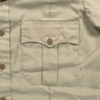Vintage Flying Cross Shirt Adult MEDIUM Brown Poplin Polyester Uniform 70s