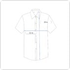 Vintage Flying Cross Shirt Adult MEDIUM Brown Poplin Polyester Uniform 70s