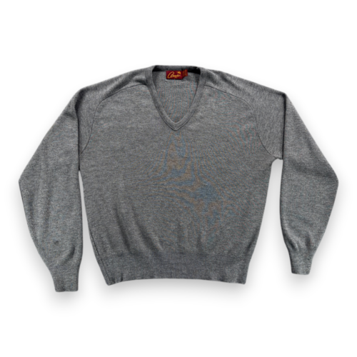 Vintage Arnold Palmer Sweater Adult EXTRA LARGE Gray V Neck Arnie Golf USA 80s