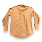 Vintage Van Heusen Shirt Adult MEDIUM Brown Caramel Century Dacron Disco USA 70s