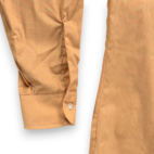 Vintage Van Heusen Shirt Adult MEDIUM Brown Caramel Century Dacron Disco USA 70s