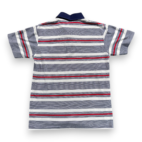 Vintage Knightsbridge Polo Shirt Adult SMALL Blue White Red Striped Pocket 80s