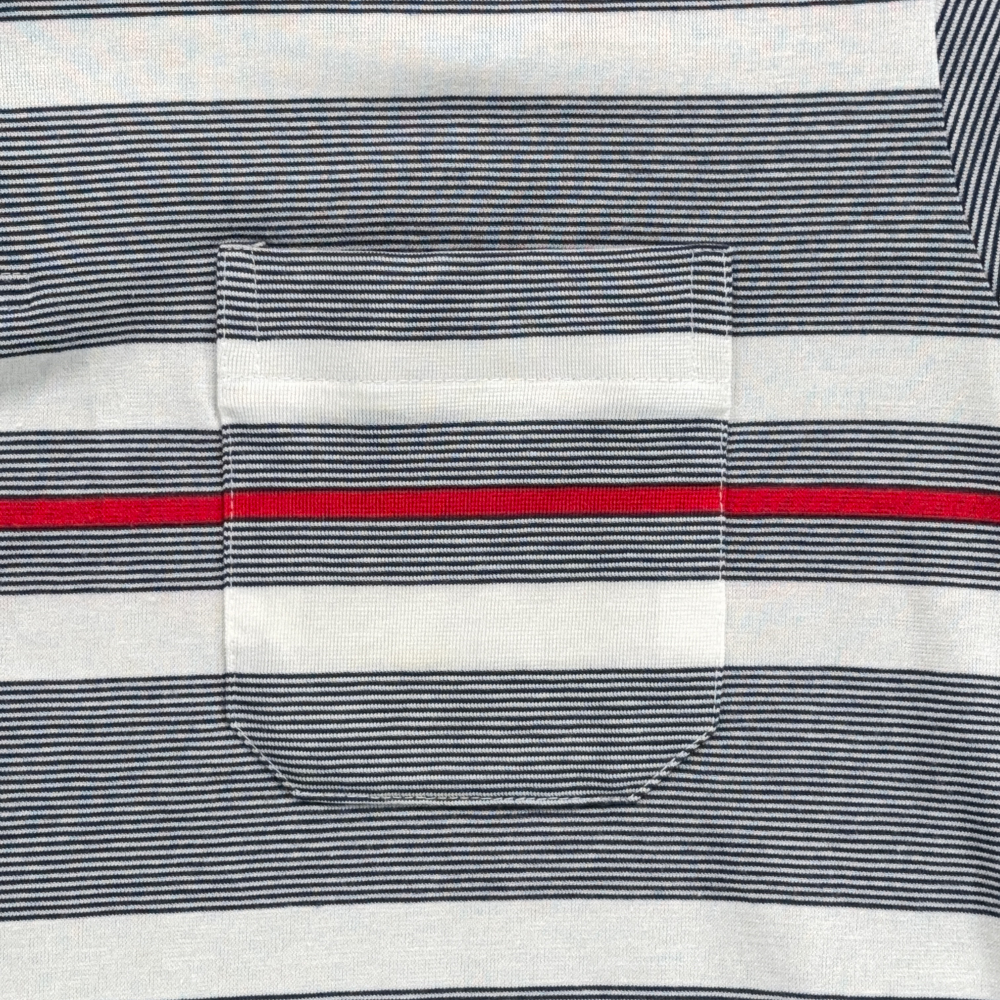 Vintage Knightsbridge Polo Shirt Adult SMALL Blue White Red Striped Pocket 80s-6 Vintage Knightsbridge Polo Shirt Adult SMALL Blue White Red Striped Pocket 80s
