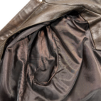 Eddie Bauer Leather Jacket Adult 2XL XXL Brown Genuine Cow Talon Motorcycle Y2K