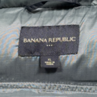 Banana Republic Vest Adult EXTRA LARGE Blue Gray Nylon Down Feather Puffer Y2K