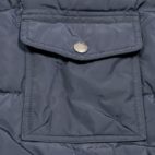 Banana Republic Vest Adult EXTRA LARGE Blue Gray Nylon Down Feather Puffer Y2K