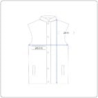 Banana Republic Vest Adult EXTRA LARGE Blue Gray Nylon Down Feather Puffer Y2K