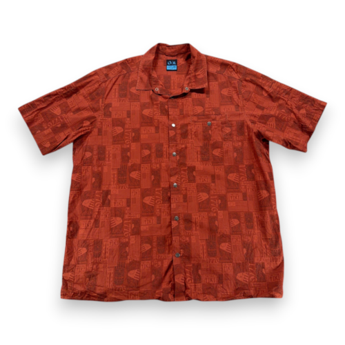 LA Police Gear Shirt Adult EXTRA LARGE Red Tactical Tiki Hawaiian Camp Snap
