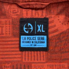 LA Police Gear Shirt Adult EXTRA LARGE Red Tactical Tiki Hawaiian Camp Snap