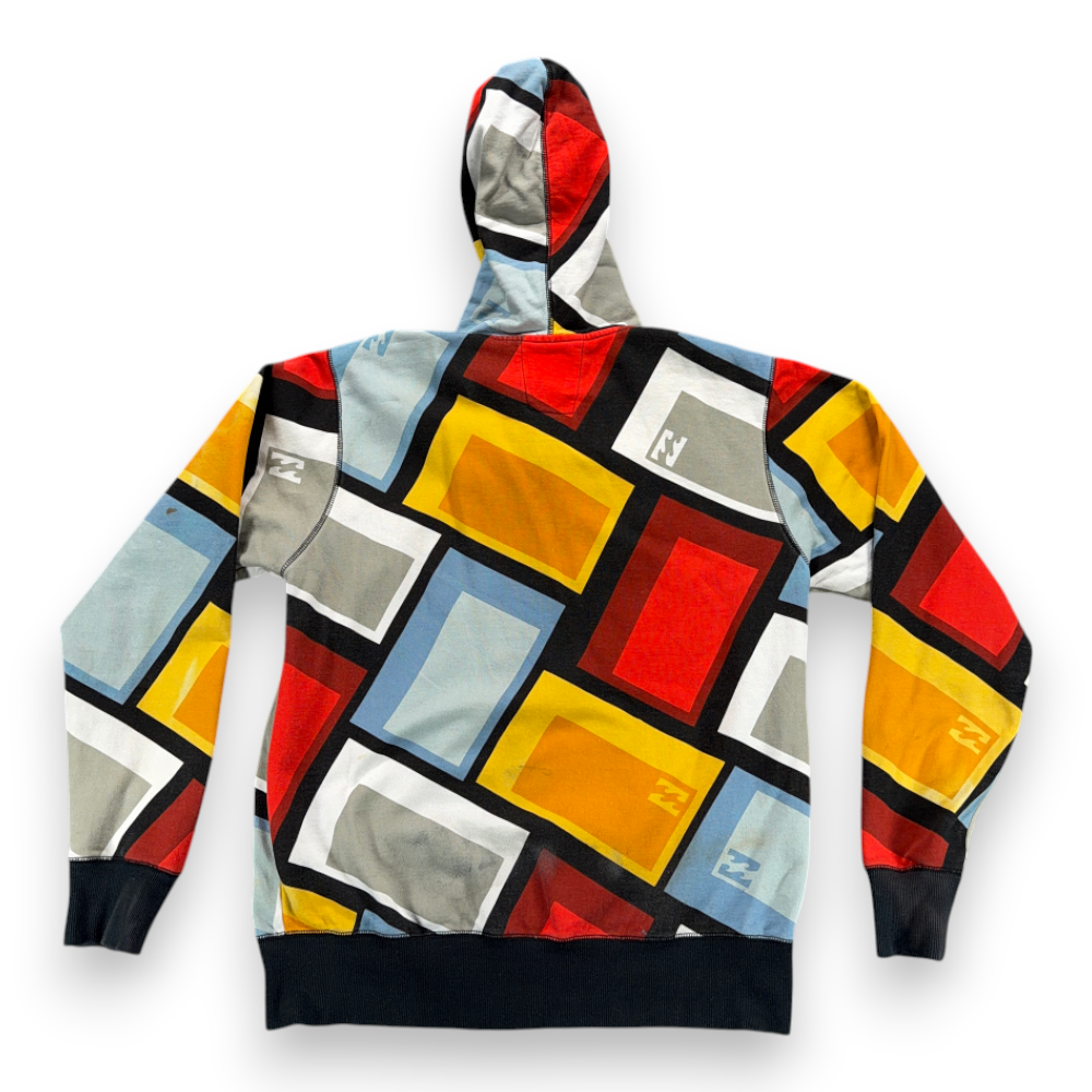 Billabong Hoodie Adult LARGE Yellow Geometric Sweatshirt Sweater Zip Surf Y2K-3 Billabong Hoodie Adult LARGE Yellow Geometric Sweatshirt Sweater Zip Surf Y2K