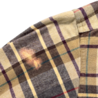 Vintage LL Bean Shirt Adult 2XL XXL Brown Plaid Chamois Flannel Outdoor Tall 90s