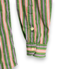 Vintage Polo Ralph Lauren Shirt Adult LARGE Green Purple Striped Diamond 90s