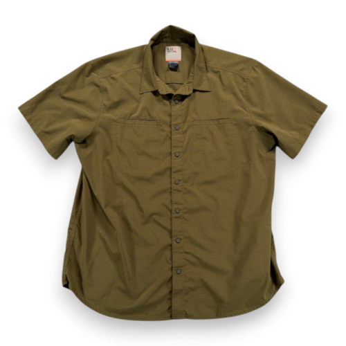 511 Tactical Shirt Adult EXTRA LARGE Green Ripstop Utility Outdoor Workwear