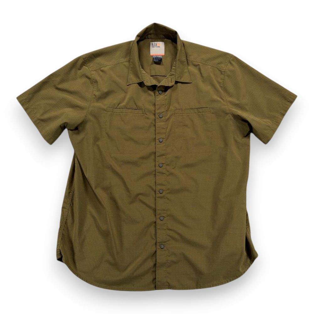 511 Tactical Shirt Adult EXTRA LARGE Green Ripstop Utility Outdoor Workwear-1 511 Tactical Shirt Adult EXTRA LARGE Green Ripstop Utility Outdoor Workwear