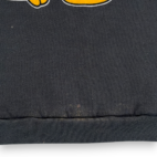 Vintage Mickey Mouse Sweater Adult MEDIUM Black Disney Sweatshirt Stripe USA 80s