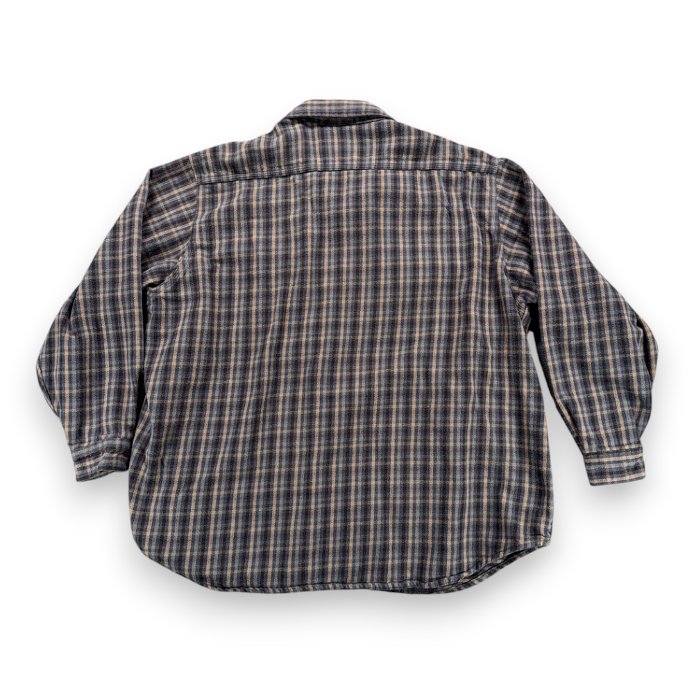 Vintage Carhartt Shirt Adult 3XL XXXL Blue Brown Plaid Flannel Workwear USA 90s-3 Vintage Carhartt Shirt Adult 3XL XXXL Blue Brown Plaid Flannel Workwear USA 90s