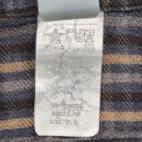 Vintage Carhartt Shirt Adult 3XL XXXL Blue Brown Plaid Flannel Workwear USA 90s