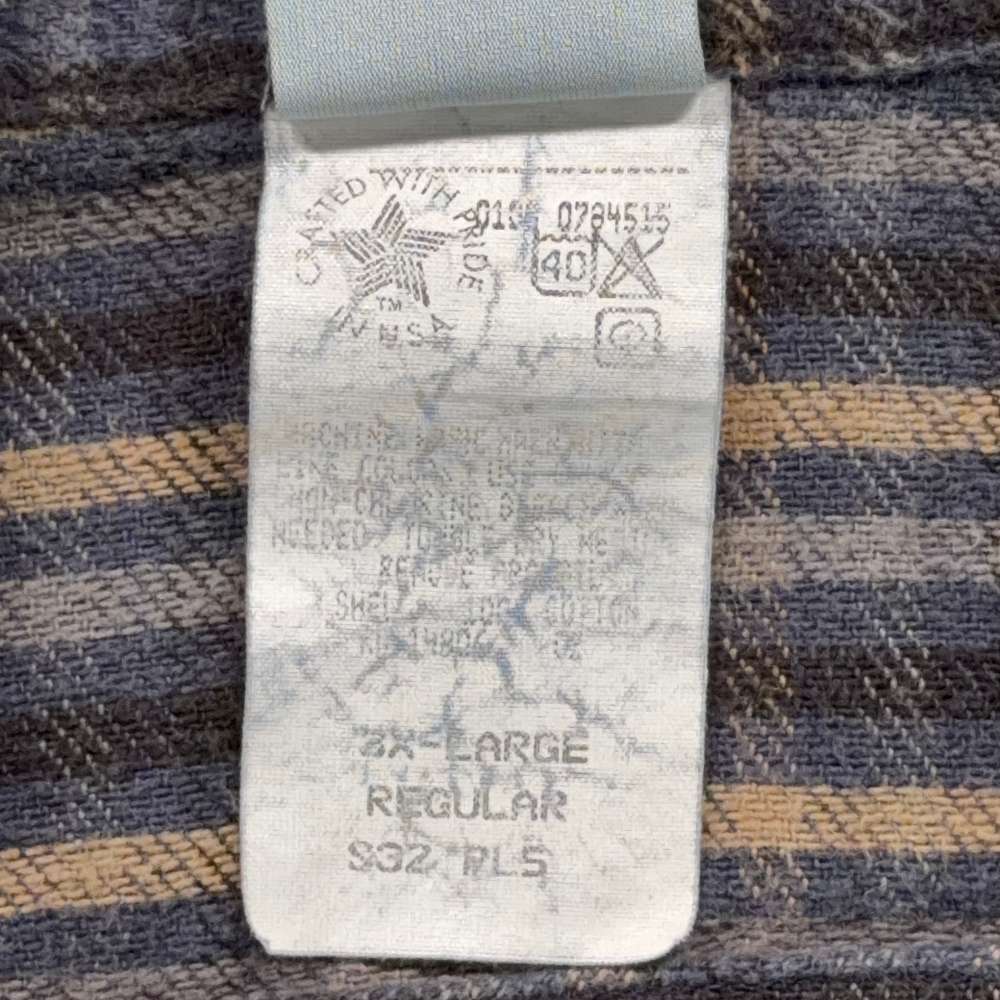 Vintage Carhartt Shirt Adult 3XL XXXL Blue Brown Plaid Flannel Workwear USA 90s-6 Vintage Carhartt Shirt Adult 3XL XXXL Blue Brown Plaid Flannel Workwear USA 90s