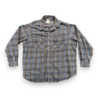 Vintage Carhartt Shirt Adult 3XL XXXL Blue Gray Plaid Flannel Workwear USA 90s