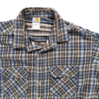 Vintage Carhartt Shirt Adult 3XL XXXL Blue Gray Plaid Flannel Workwear USA 90s