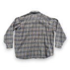 Vintage Carhartt Shirt Adult 3XL XXXL Blue Gray Plaid Flannel Workwear USA 90s