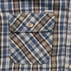 Vintage Carhartt Shirt Adult 3XL XXXL Blue Gray Plaid Flannel Workwear USA 90s