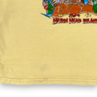 Vintage Boathouse II Shirt Womens LARGE Yellow Pirate Hilton Head Crop Top Y2K