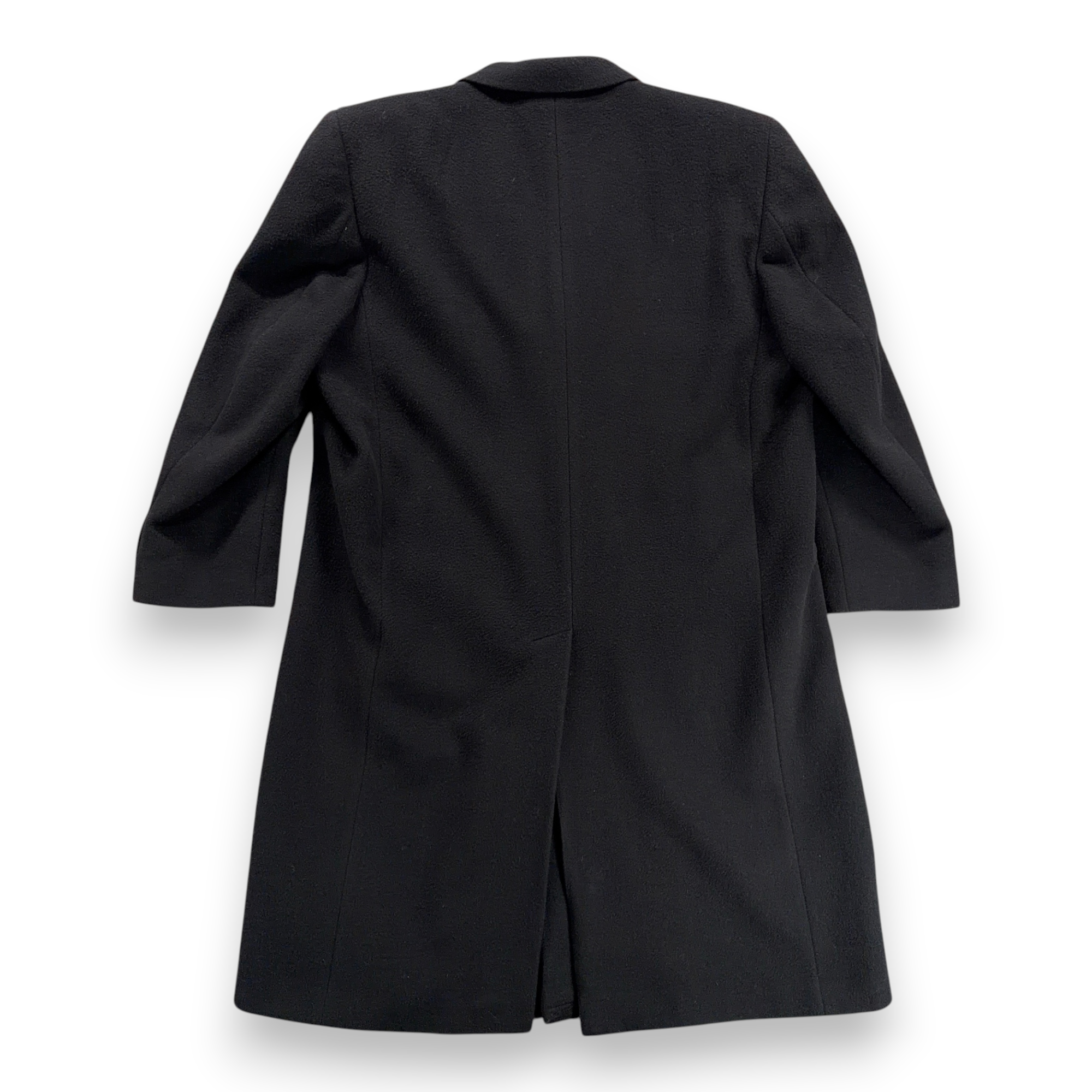 Vintage Di Silver Coat Adult EXTRA LARGE Black Cashmere Blend Satin Lined 90s-11 Vintage Di Silver Coat Adult EXTRA LARGE Black Cashmere Blend Satin Lined 90s