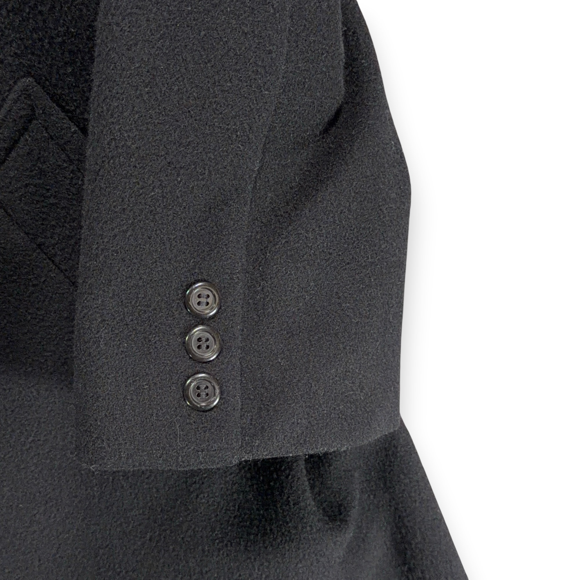 Vintage Di Silver Coat Adult EXTRA LARGE Black Cashmere Blend Satin Lined 90s-5 Vintage Di Silver Coat Adult EXTRA LARGE Black Cashmere Blend Satin Lined 90s