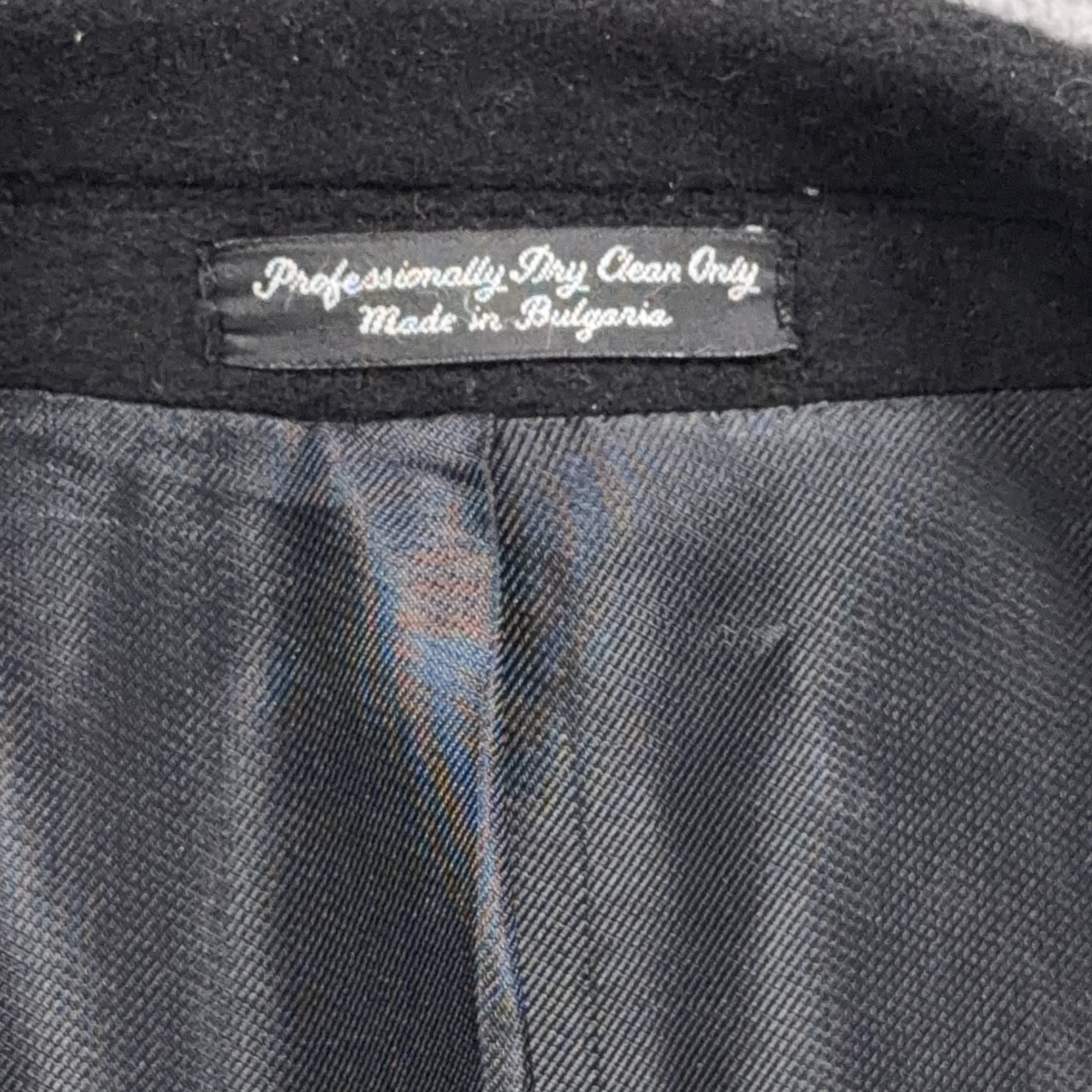Vintage Di Silver Coat Adult EXTRA LARGE Black Cashmere Blend Satin Lined 90s-9 Vintage Di Silver Coat Adult EXTRA LARGE Black Cashmere Blend Satin Lined 90s