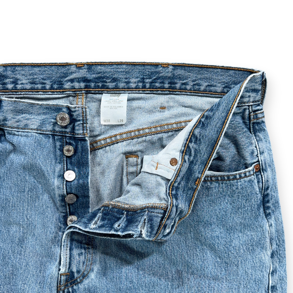 Vintage Levis 501 Jeans Mens 38x29 Blue Denim Regular Straight Button Fly Y2K-3 Vintage Levis 501 Jeans Mens 38x29 Blue Denim Regular Straight Button Fly Y2K