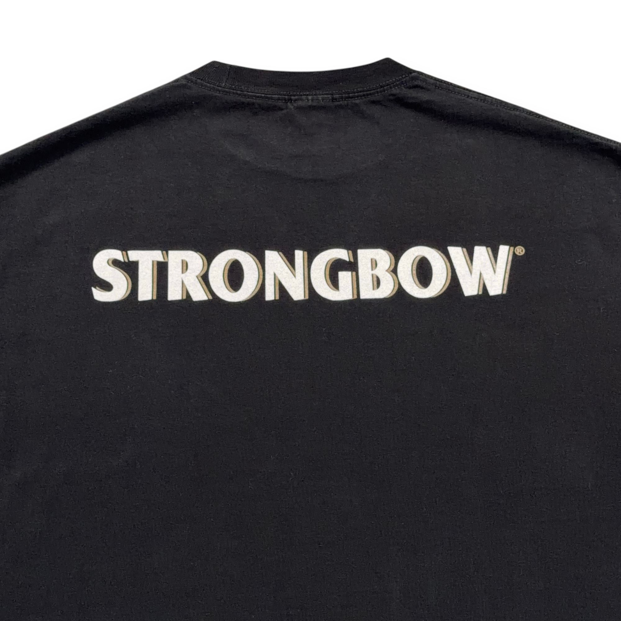 Vintage Strongbow Cider Shirt Adult EXTRA LARGE Black Promo Bar Tavern Logo Y2K-4 Vintage Strongbow Cider Shirt Adult EXTRA LARGE Black Promo Bar Tavern Logo Y2K