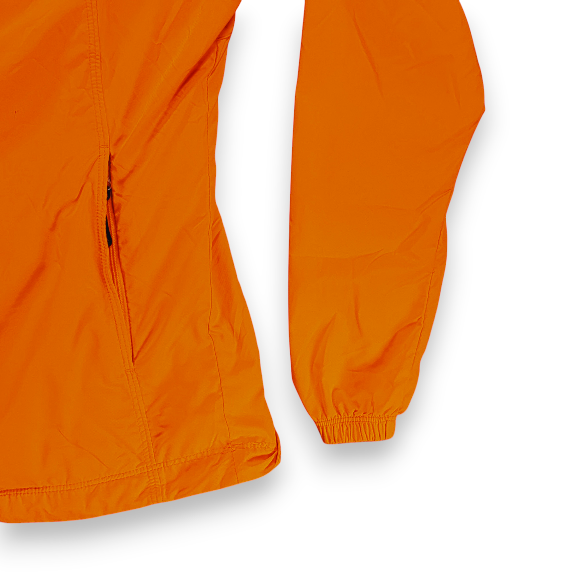Saucony Jacket Womens SMALL Orange Gray Windbreaker Running Vizipro Reflective-6 Saucony Jacket Womens SMALL Orange Gray Windbreaker Running Vizipro Reflective